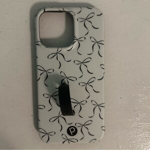 Loopy Black and White Bow case for iPhone 14 Pro Max